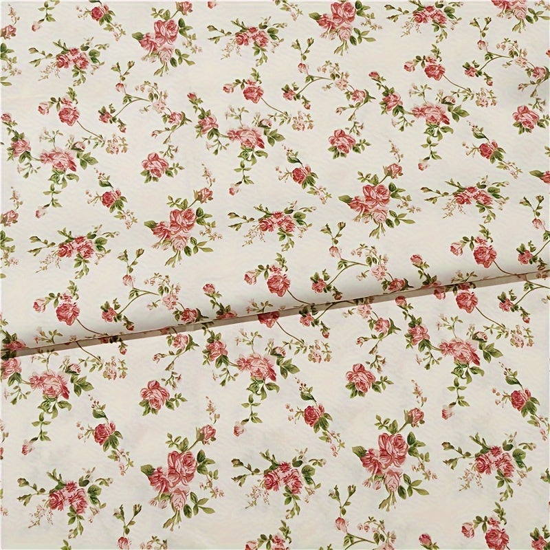 Floral Print Cotton Precut Fabric For Sewing Quilting