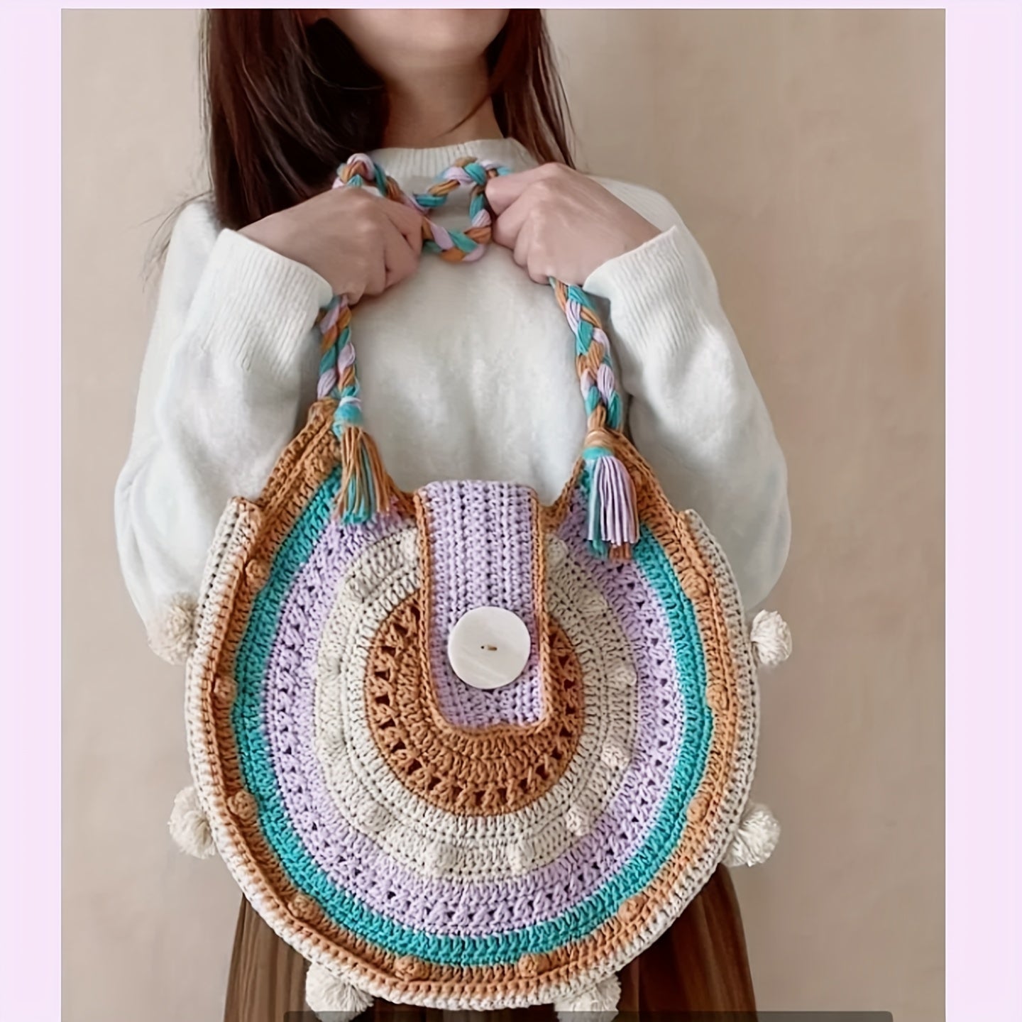 Boho Crochet Bag Making Kit With All Materials Included