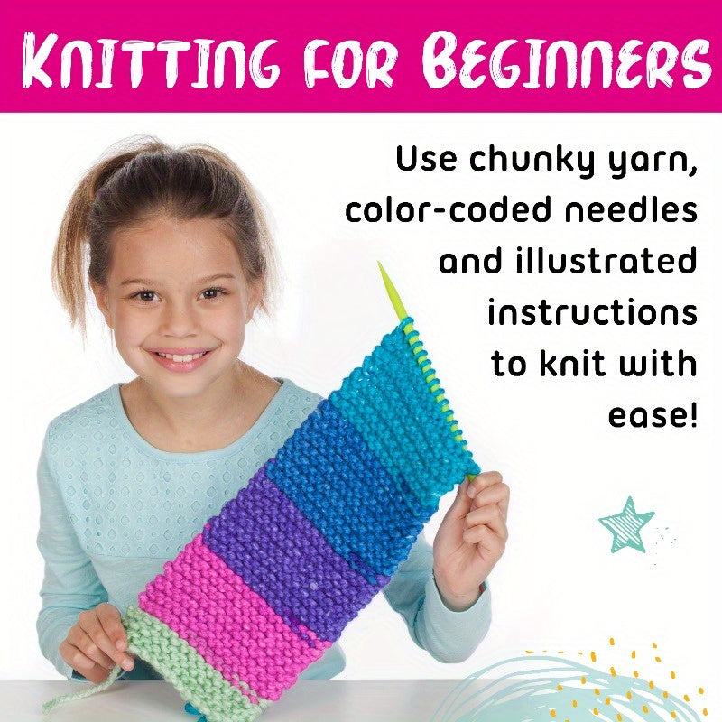 All In One Knitting Kit With Video Tutorials For Teens