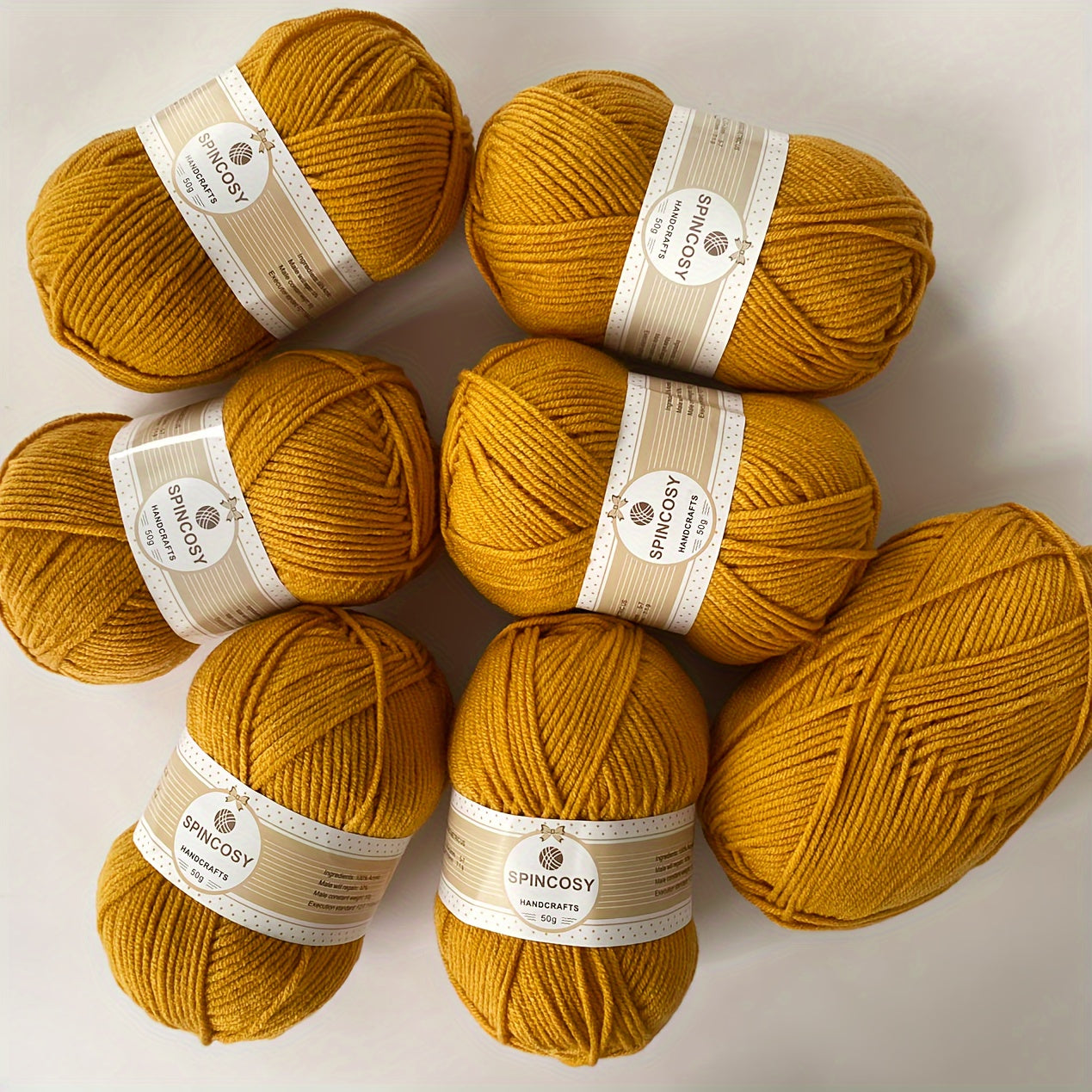 Six Pack 4 Layer Handwoven Crochet Yarn 100 Percent Acrylic