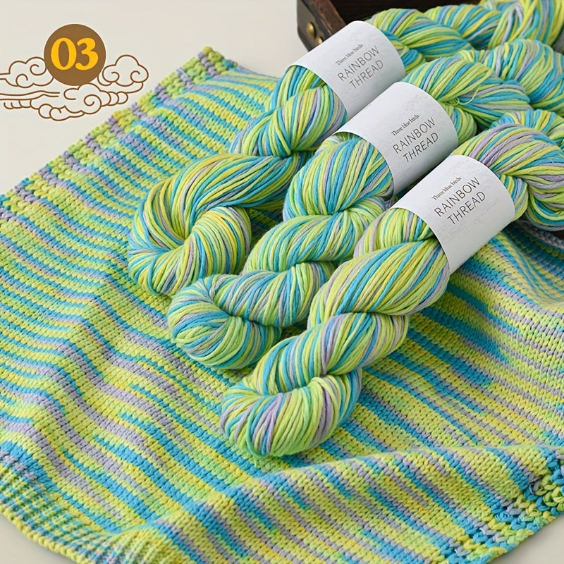 Gradient Silk Yarn Set Of 3 For Knitting Sweaters Shawls