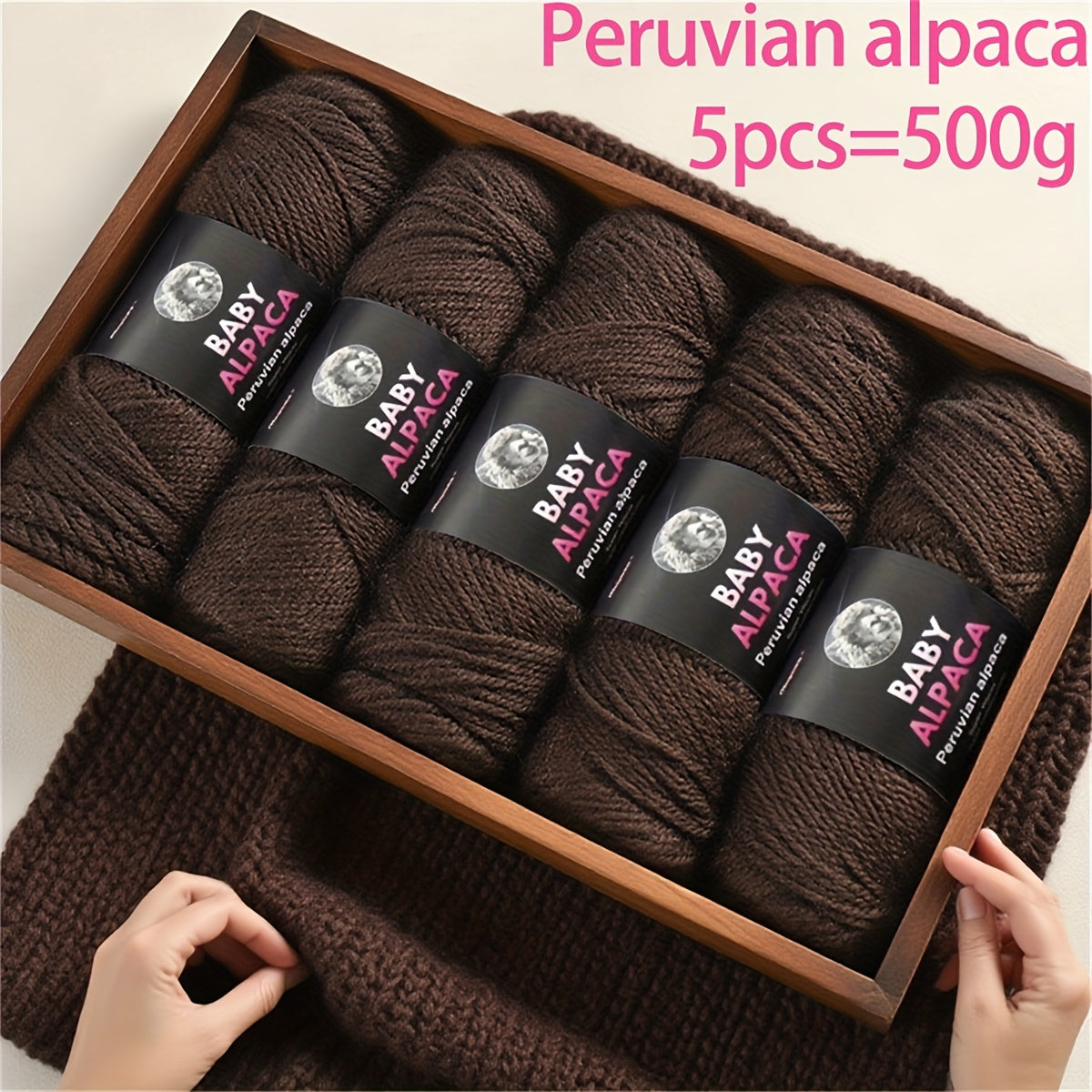 Alpaca Wool Yarn Ultra Soft and Warm for Knitting Projects