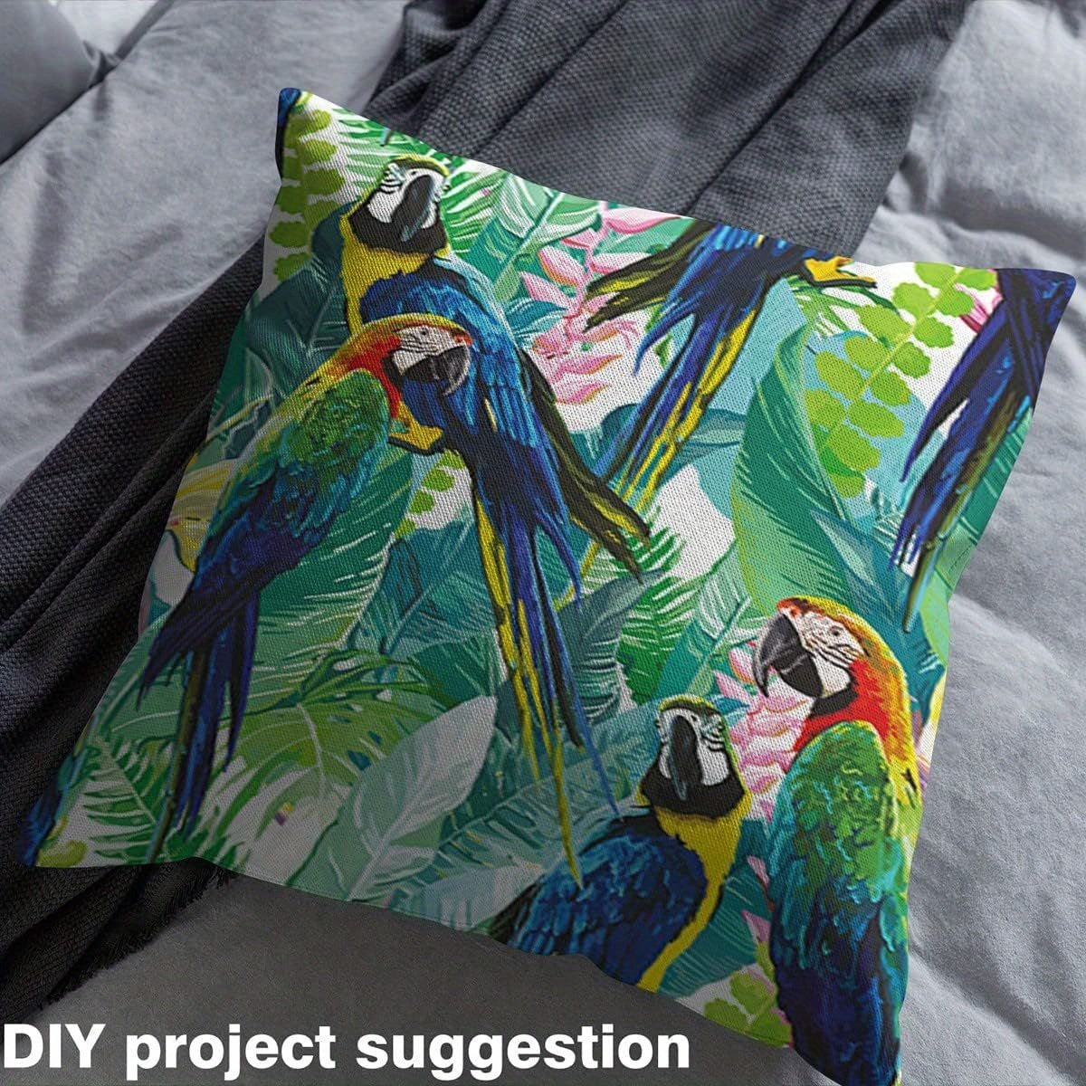 Erosebridal Parrot Upholstery Fabric Outdoor Birds Floral