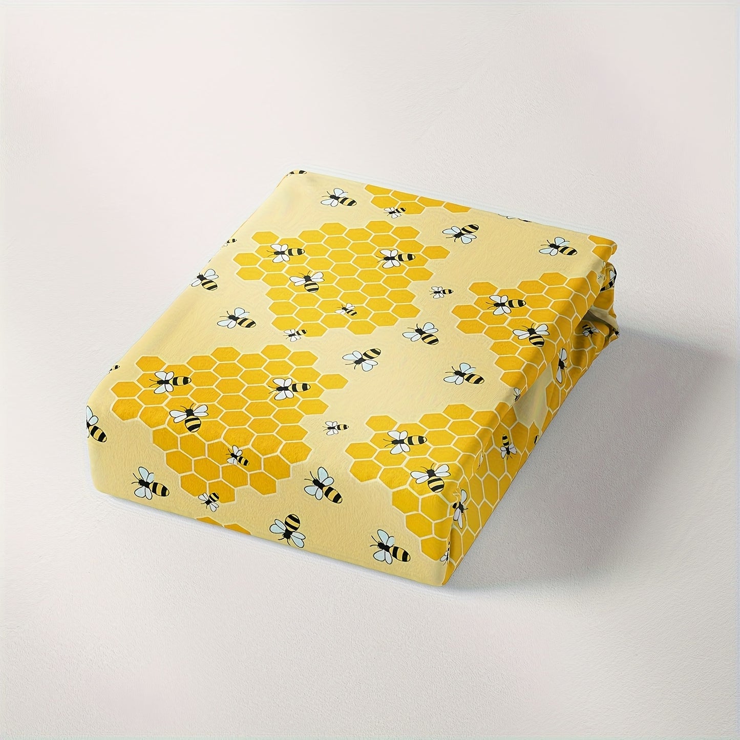 Polyester Patchwork Bees Pattern Bag Making Fabric Squares