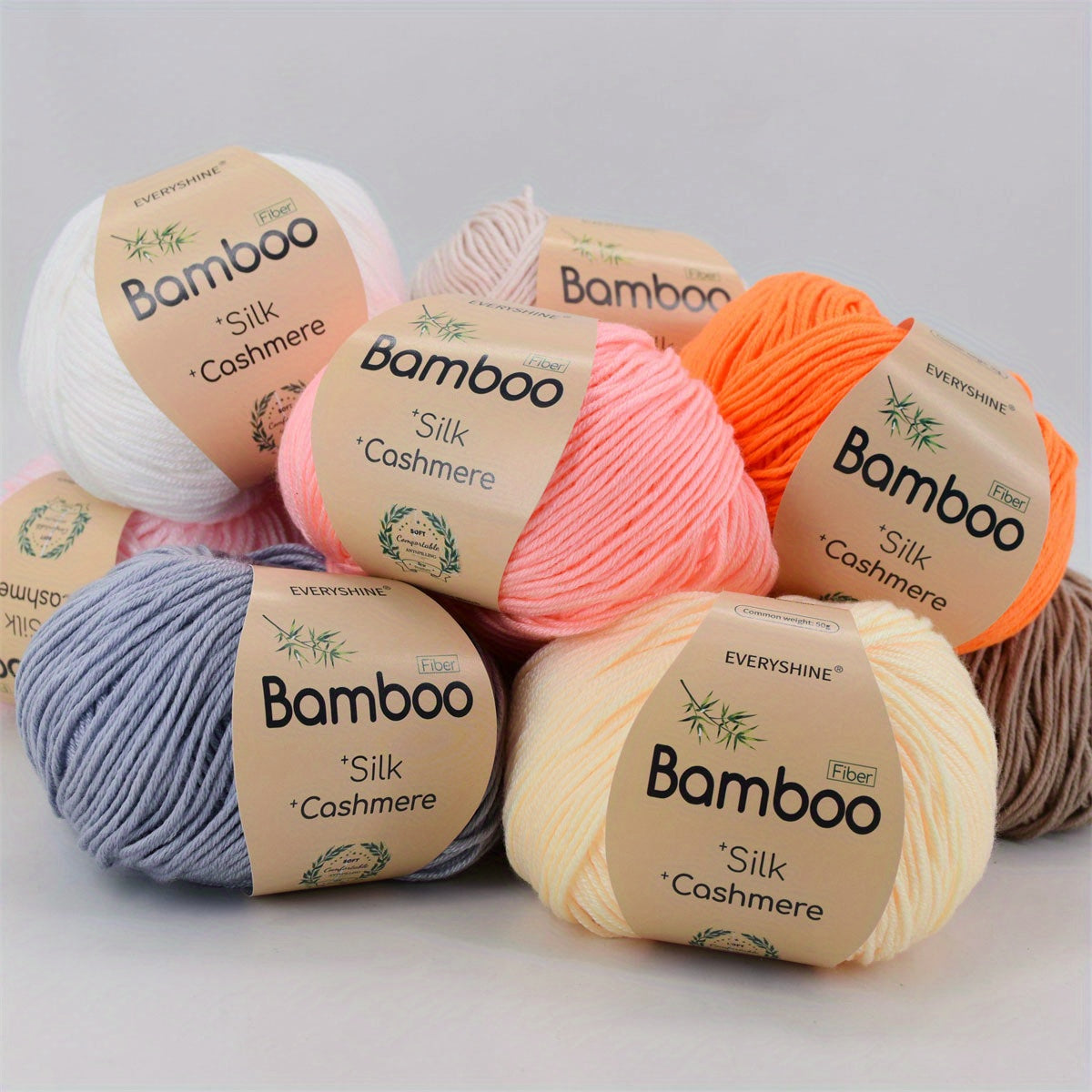 Bamboo Silk Blend Yarn Soft Breathable For Knitting