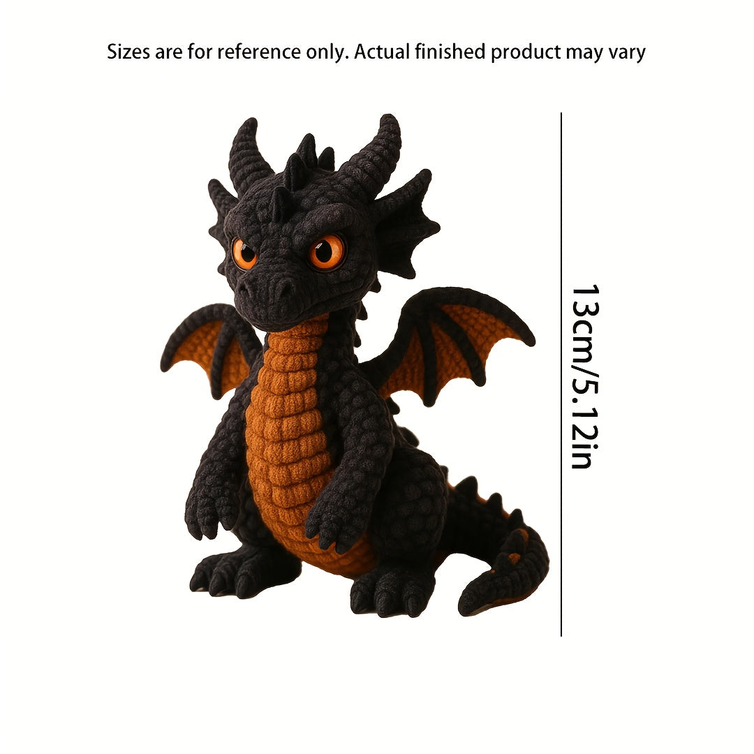 Materia Dragon Amigurumi Crochet Kit With Tools And Pendant