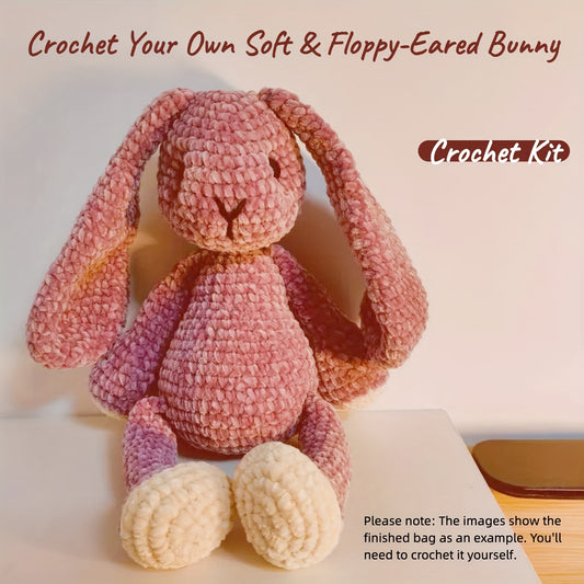Diy Crochet Bunny Kit Plush Toy Handmade Gift Home Decor