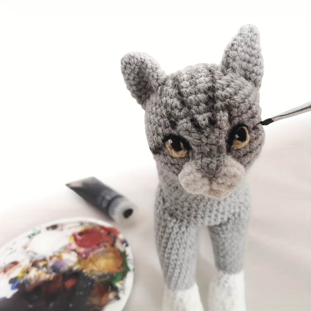 Calico Cat Crochet Kit With Video Tutorial Amigurumi Set