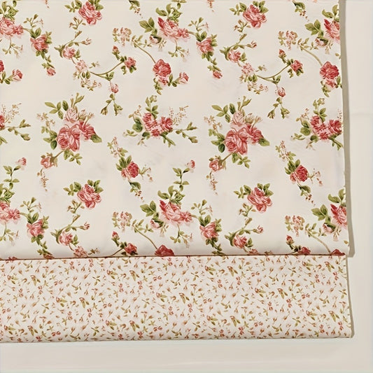Floral Print Cotton Precut Fabric For Sewing Quilting