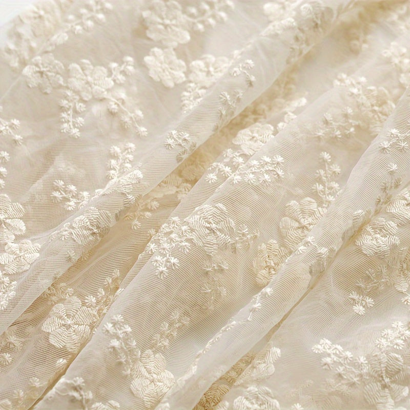 High End Mesh Embroidery Fabric Lace For Wedding Dress DIY