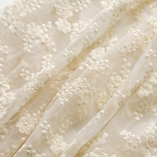 High End Mesh Embroidery Fabric Lace For Wedding Dress DIY