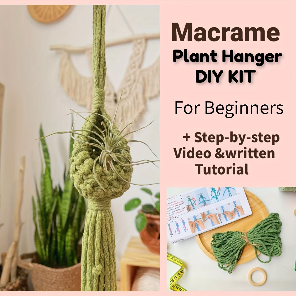 DIY Knitting Kit Complete Beginner Set With Step By Step