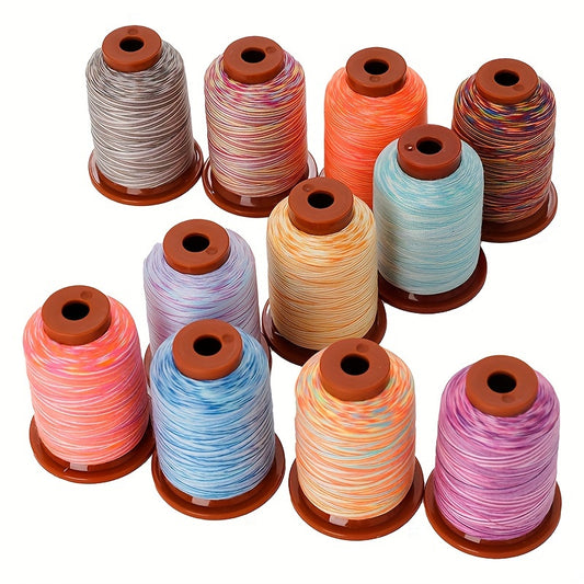 Gradient Polyester Sewing Thread Set 24 Spools 500 Yards