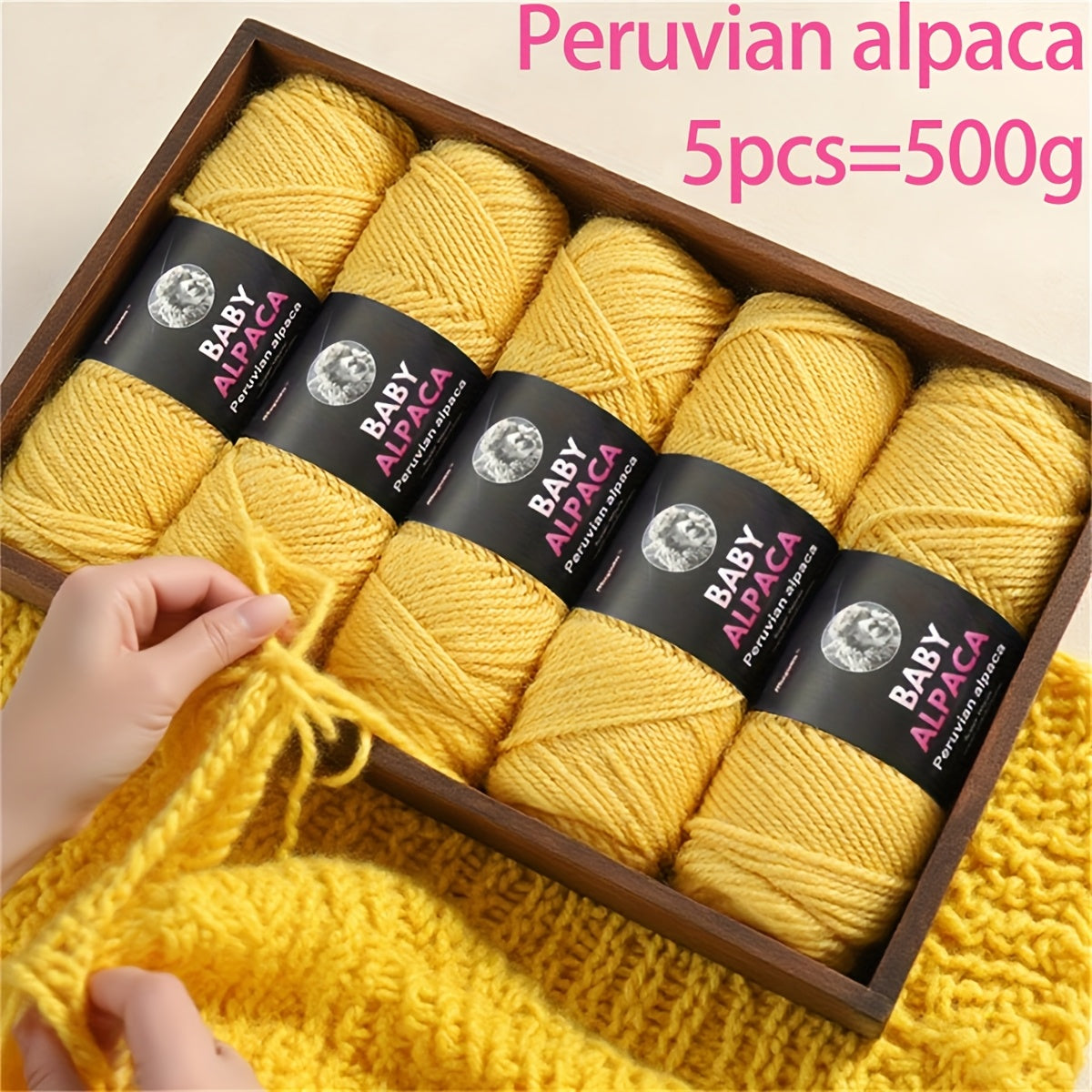 Alpaca Wool Yarn Ultra Soft and Warm for Knitting Projects