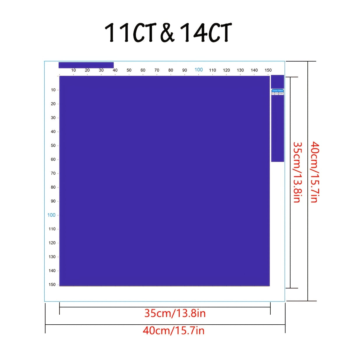 1pc frameless 40x40cm/15.7x15.7-inch 11CT/14CT printed cross stitch DIY kit, elegant ladies, suitable for relaxing DIY cross stitch sets for adult beginners, including printing canvas, needles, threads, drawings, and instruct