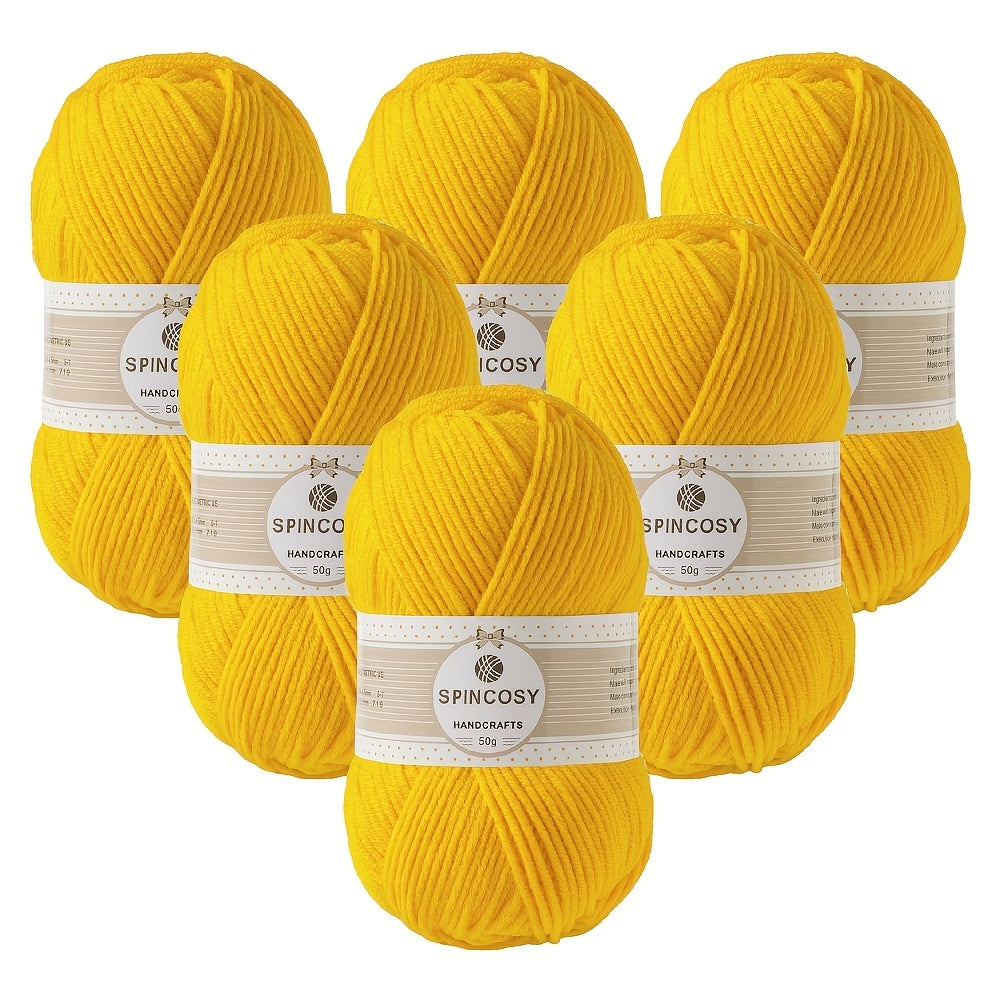 Six Pack 4 Layer Handwoven Crochet Yarn 100 Percent Acrylic