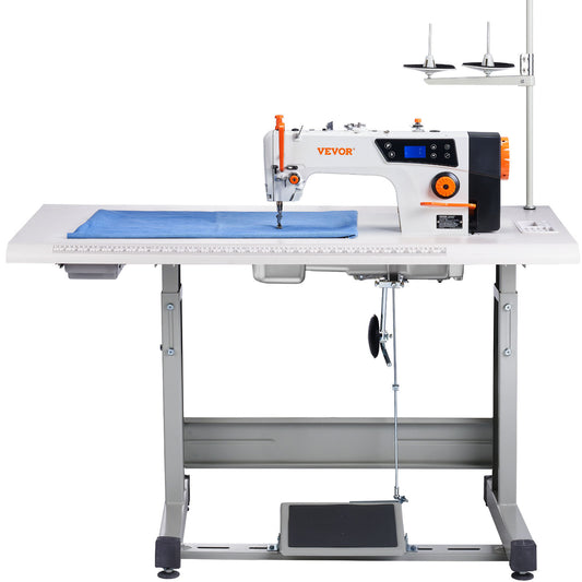 VEVOR Industrial Lockstitch Sewing Machine 550W Servo
