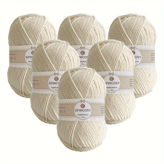 Six Pack 4 Layer Handwoven Crochet Yarn 100 Percent Acrylic