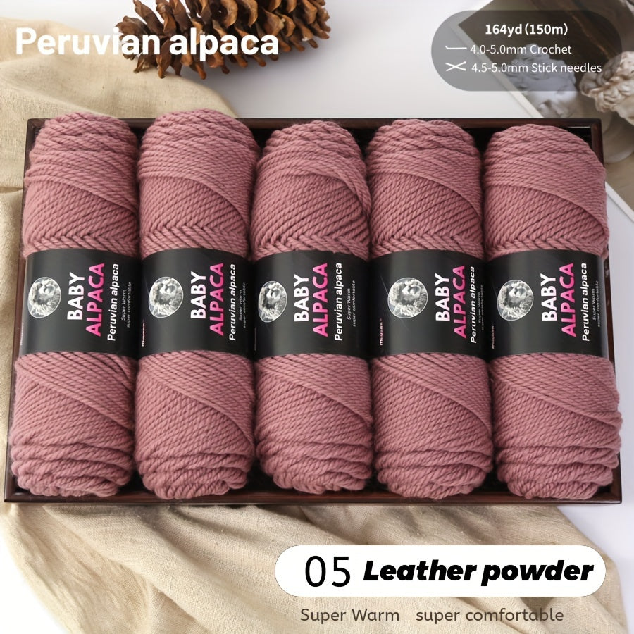 Alpaca Velvet Yarn 95 Alpaca 5 Acrylic Hand Woven Soft