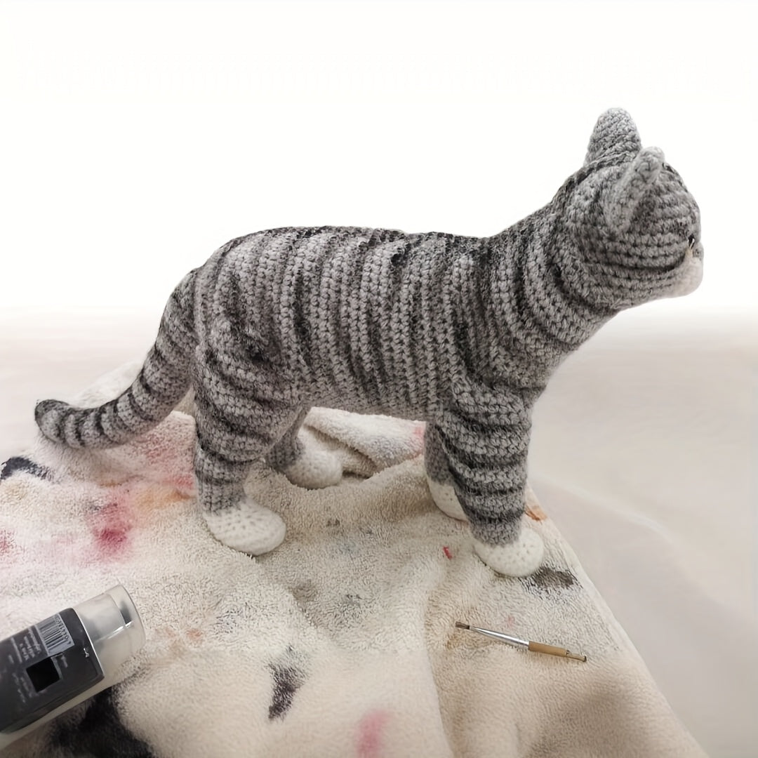 Calico Cat Crochet Kit With Video Tutorial Amigurumi Set