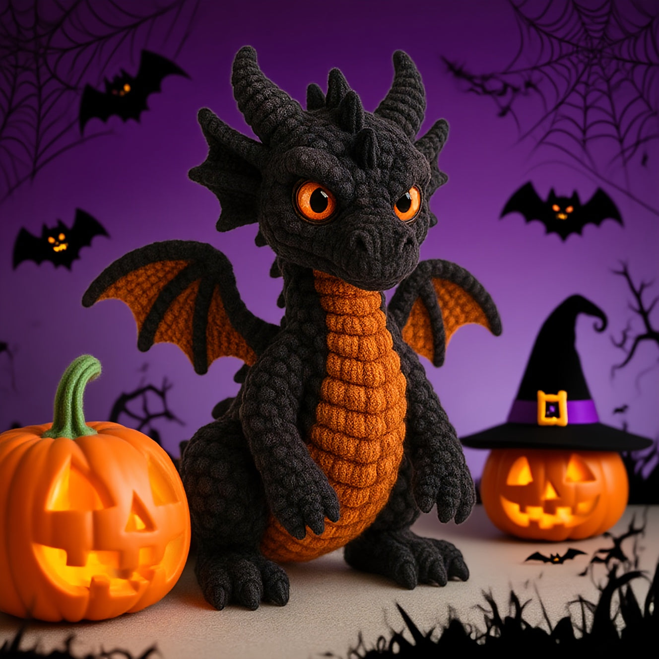 Materia Dragon Amigurumi Crochet Kit With Tools And Pendant