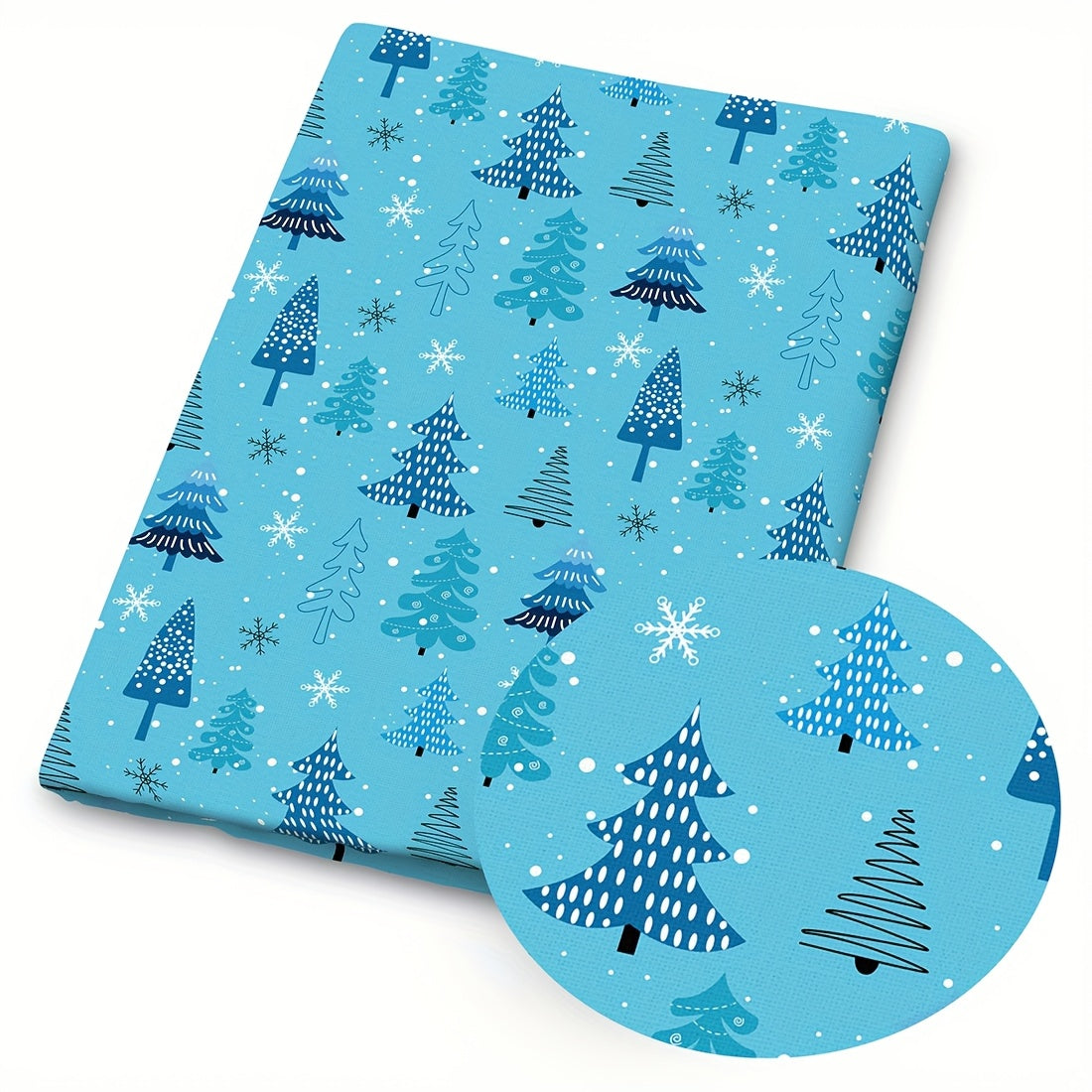 Christmas Quilting Fabric Precut Polyester Snowmen Reindeer