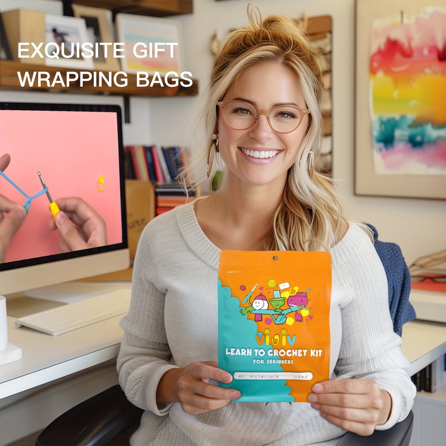 VIOIV Beginner Crochet Kit With Step By Step PDF Tutorial