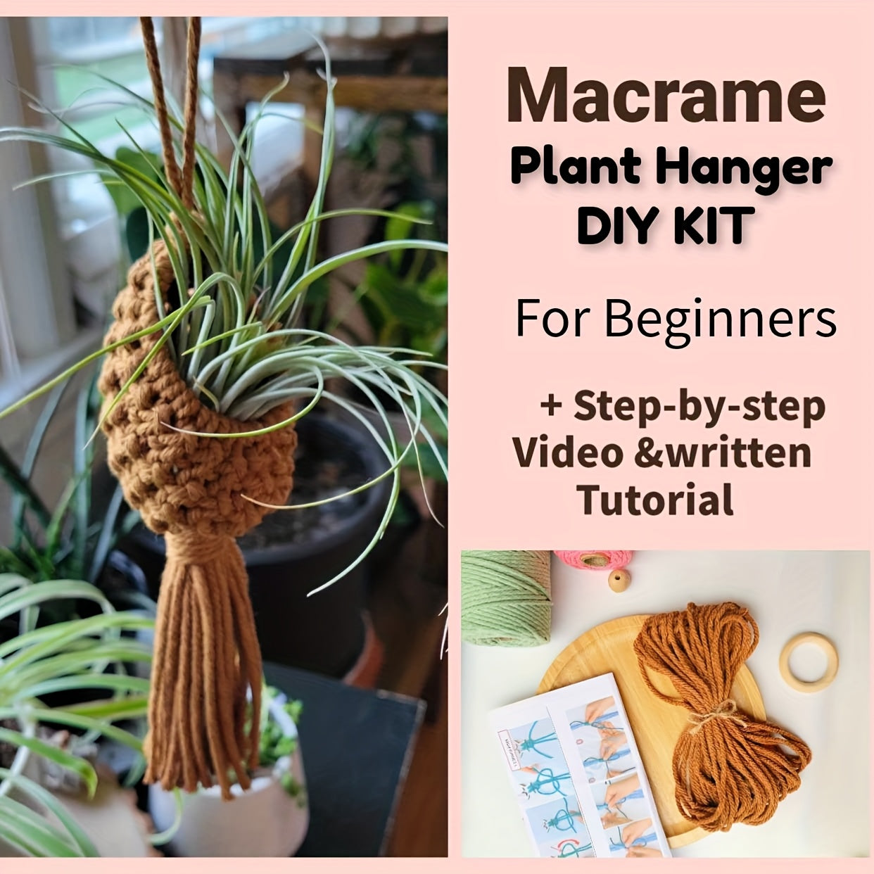 DIY Knitting Kit Complete Beginner Set With Step By Step