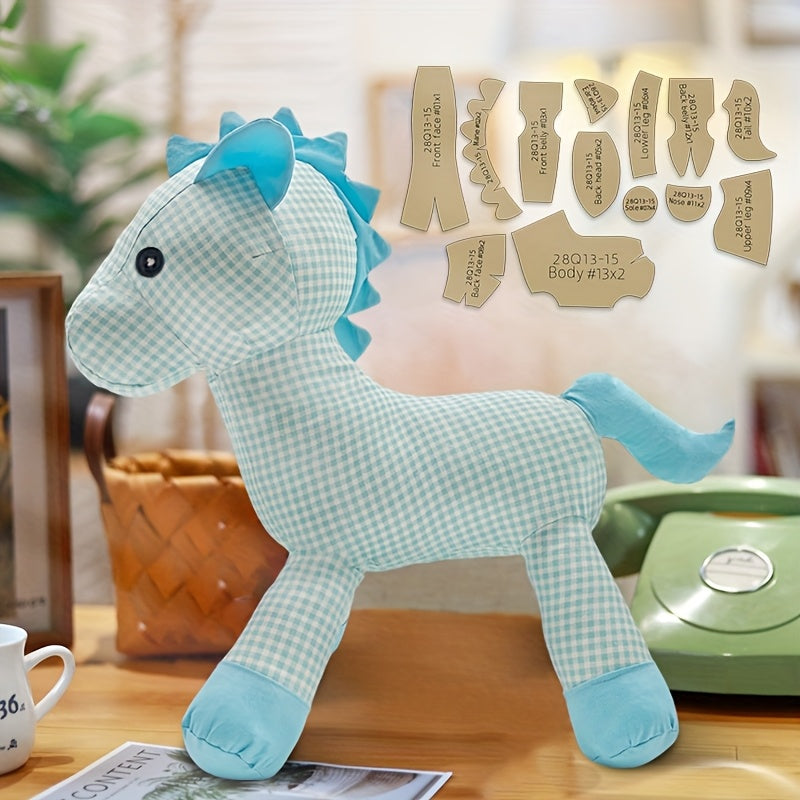 13pcs Horse Making Kraft Templates DIY Doll Quilting Stencils Horse Handmade Sewing Tool Stencil Handmade Decorations Birthday Holiday Gifts