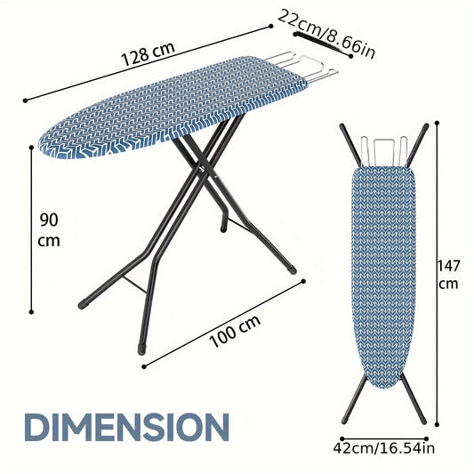 TOOLF Foldable Ironing Board With Iron Rest And Heat Cover
