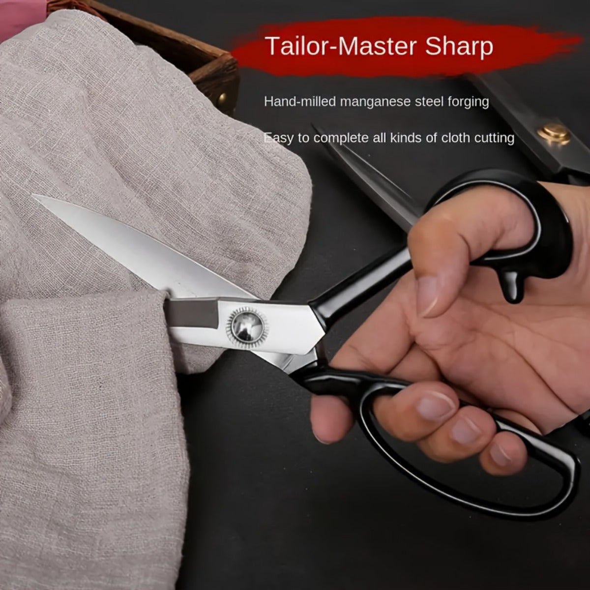 Fabric Scissors High Carbon Steel Ergonomic Handles