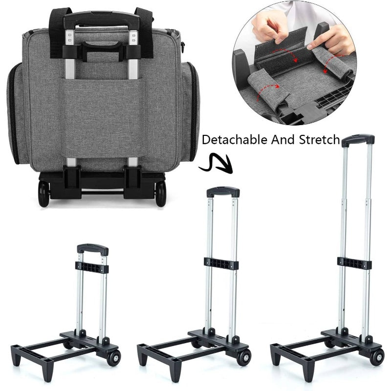 Serger Stand With Detachable Dolly And Padding Bag