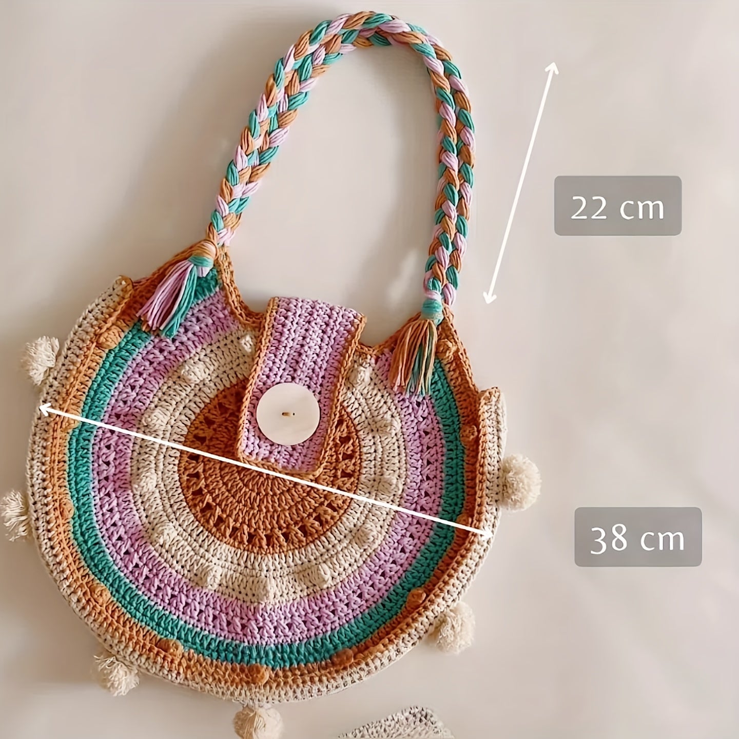 Boho Crochet Bag Making Kit With All Materials Included