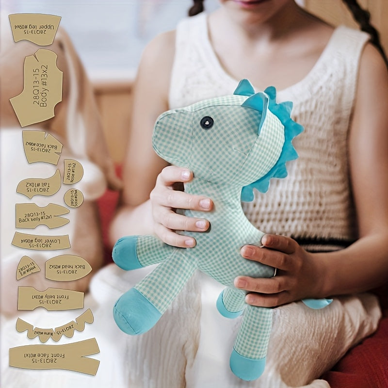13pcs Horse Making Kraft Templates DIY Doll Quilting Stencils Horse Handmade Sewing Tool Stencil Handmade Decorations Birthday Holiday Gifts