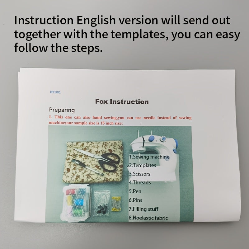 13pcs Fox Making PET Sewing Templates DIY Sitting Fox Shape Pattern Quilting Stencils Handmade Sewing Tools Template Handcrafted Decoration Birthday Holiday Gifts