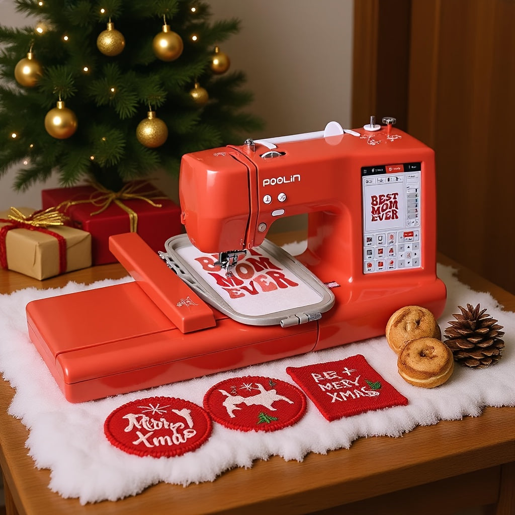 Poolin Computerized Embroidery Machine Starter Kit Included