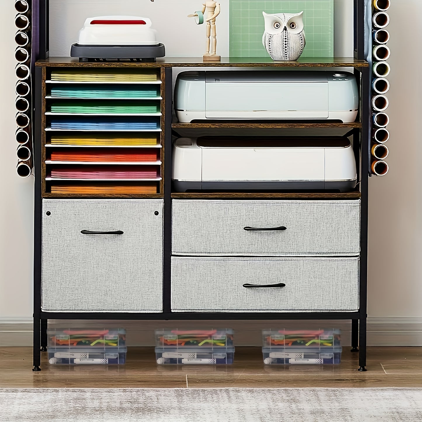 Craft Cabinet Organization And Storage For Craft Room