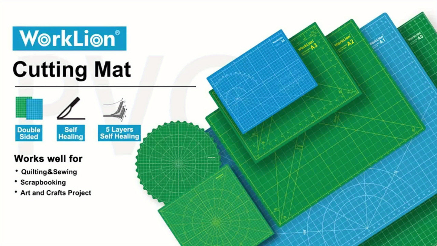 Self Healing Cutting Mat Double Sided PVC Non Slip Craft