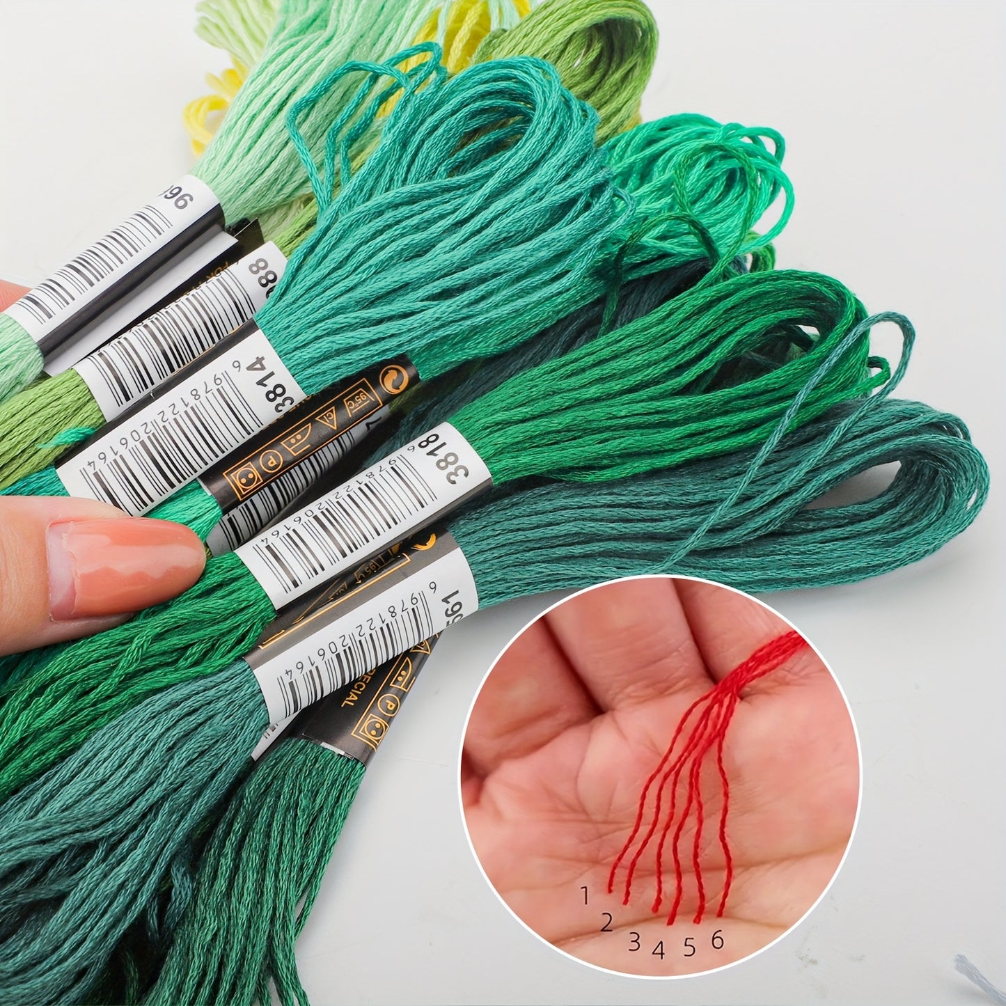 EEEKIT Premium Embroidery Floss Kit 150 Skeins With Needles