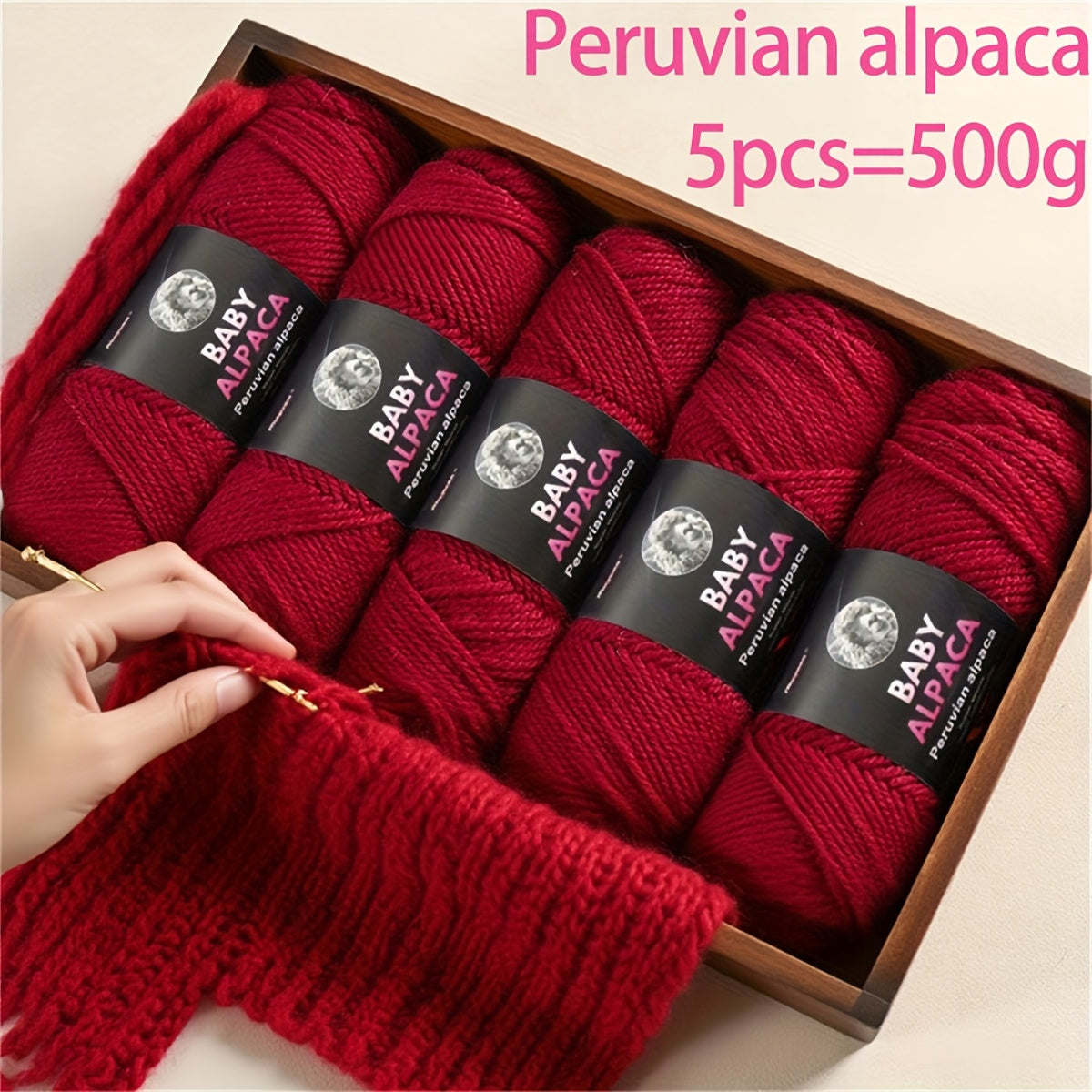 Alpaca Wool Yarn Ultra Soft and Warm for Knitting Projects
