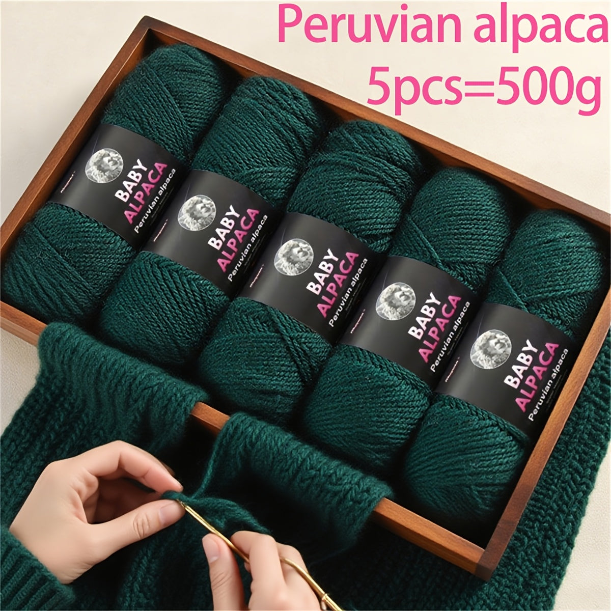Alpaca Wool Yarn Ultra Soft and Warm for Knitting Projects