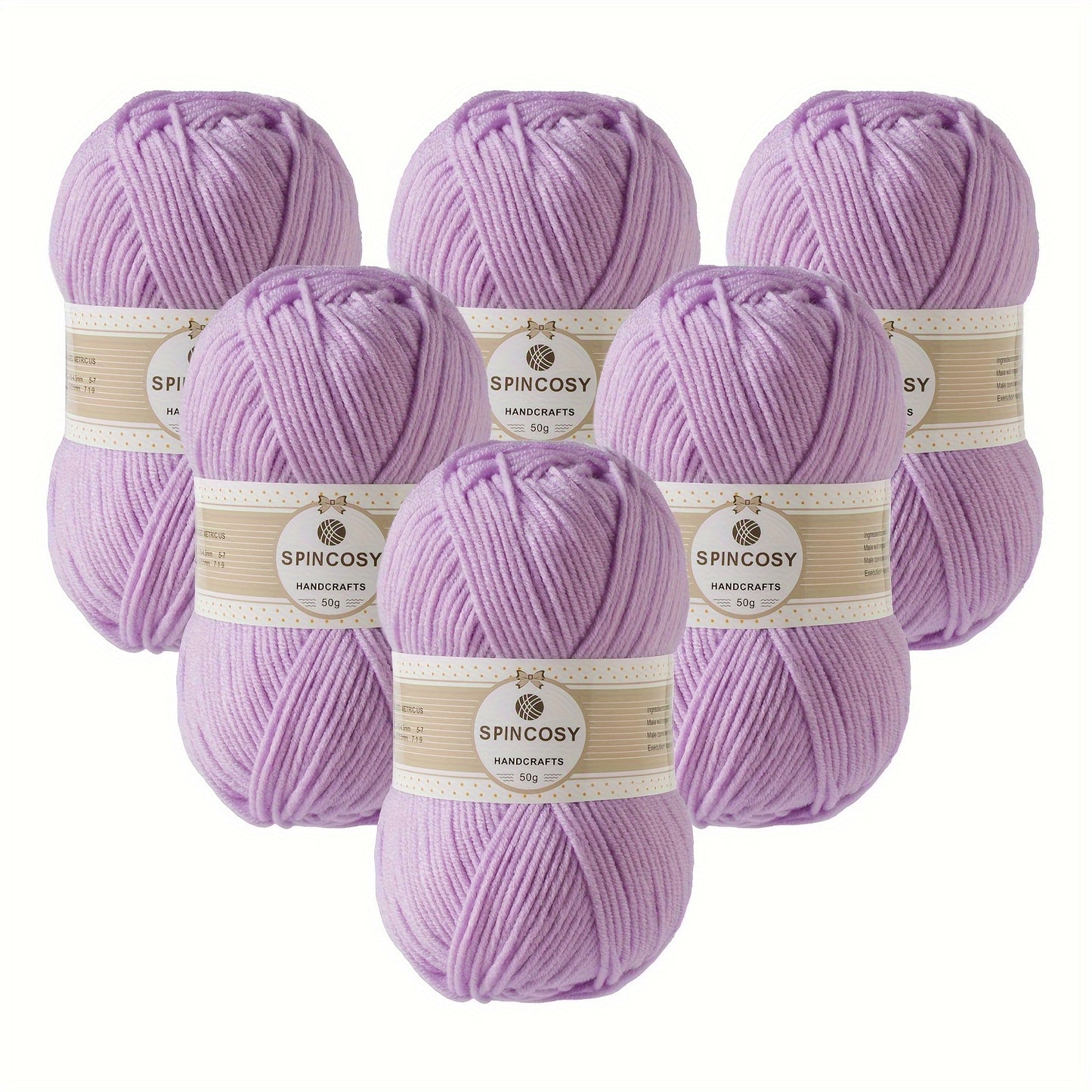 Six Pack 4 Layer Handwoven Crochet Yarn 100 Percent Acrylic