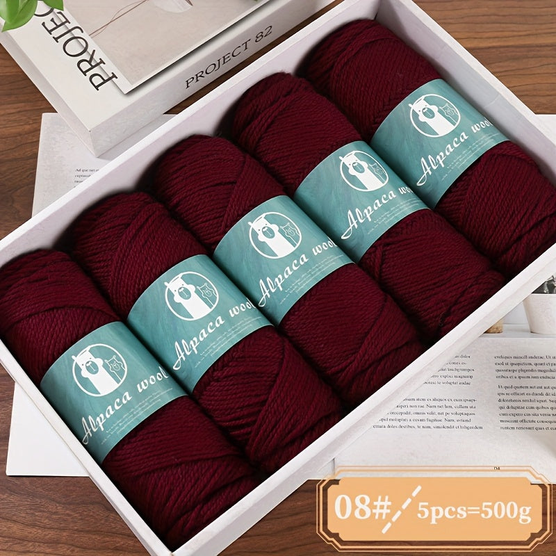 Charm Elves Alpaca Wool Yarn For Hand Knit Projects