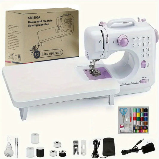 Electric Sewing Machine With Extension Table And Foot Pedal