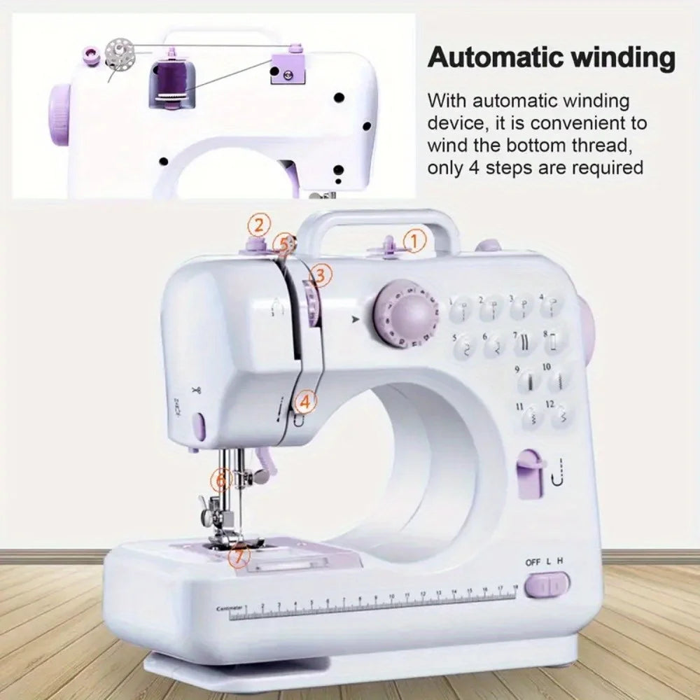 Electric Sewing Machine With Extension Table And Foot Pedal