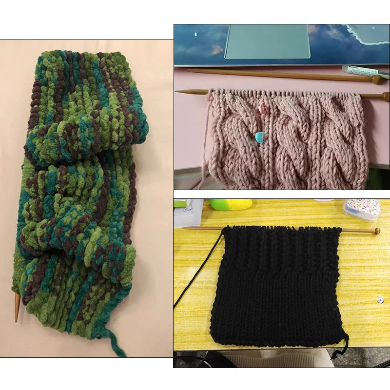 QJH brand New 36Pcs /Set 18sizes Carbonized Bamboo Knitting Needles Single Pointed Smooth Crochet tool sets 2.0mm-10.0mm 36cm