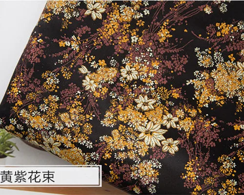 JNLONC Crane Flower Damask Brocade Fabric For Upholstery
