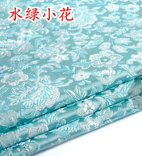 JNLONC Crane Flower Damask Brocade Fabric For Upholstery