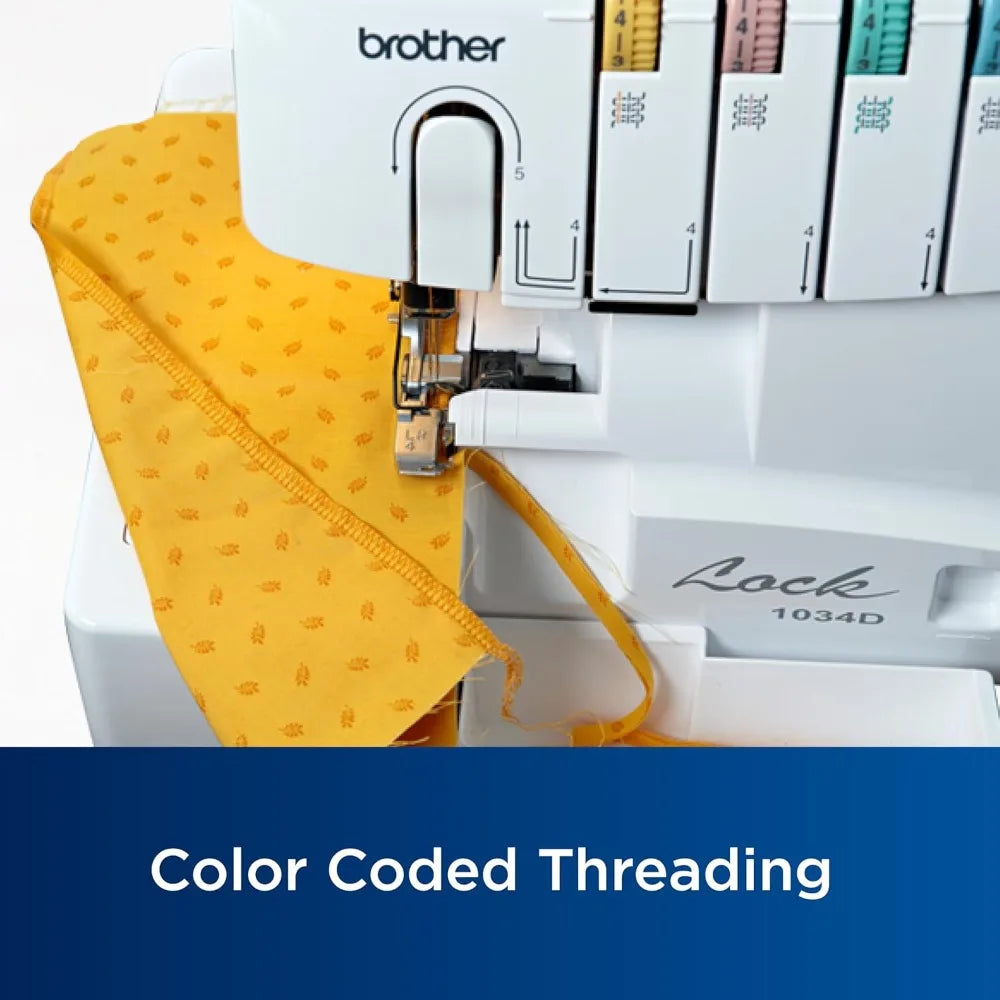 Brother 1034D Serger Heavy Duty Overlock Machine 1300 SPM