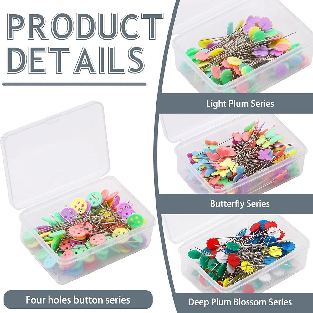 OZXHIXU Dressmaking Pins 100Pcs Embroidery Patchwork Tools